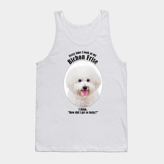 Lucky Bichon Tank Top by You Had Me At Woof